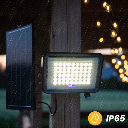 Solar LED Halogen Flood Light 200W Garden Lamp 4000K IP65 PIR Motion Sensor + Remote Control Fulgor Lumiled