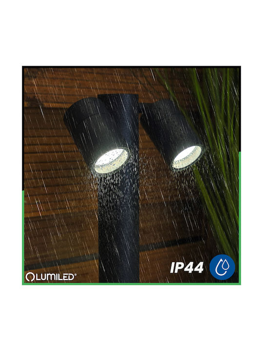 Lampa De Grădină Post Exterior Lampă De Podea Spot Vertical 45 Cm 2x Gu10 Asti Lumiled