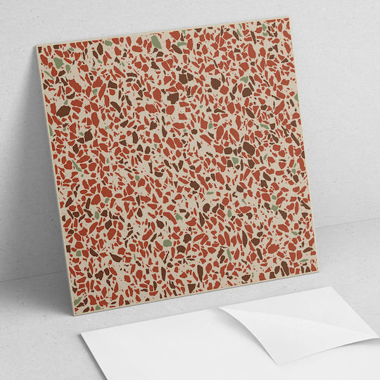 Coloray Wandsticker & Wandgemälde Vinylfliesen Zimmer Jugendlicher Abstraktes Steinen Muster 4x50x50 cm