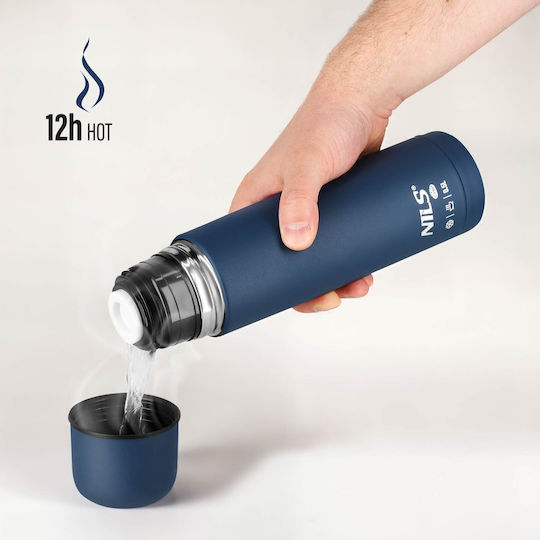 Nils Thermos Bottle Stainless Steel BPA Free 500ml Nils Camp Blue
