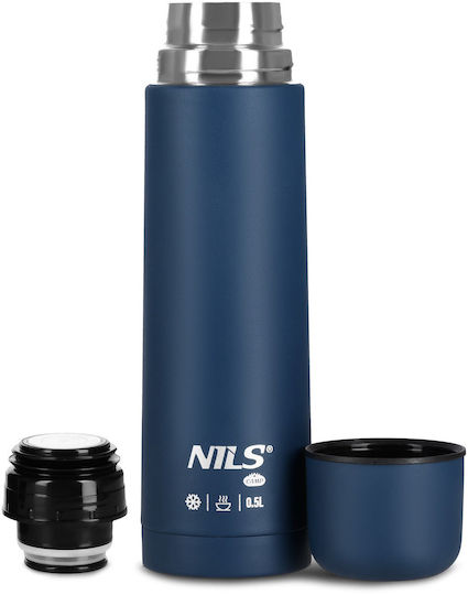 Nils Thermos Bottle Stainless Steel BPA Free 500ml Nils Camp Blue