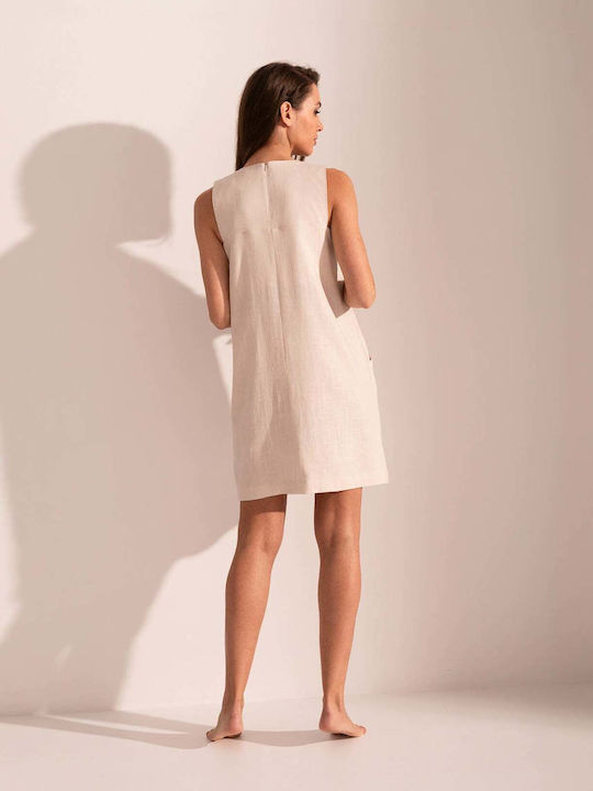 Beiges Damenkleid