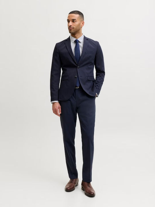 Мъжко сако с тясна кройка Dark Navy