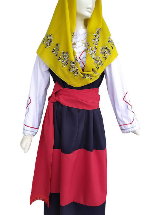 Traditional Kids Costume Peloponnese with Scarf