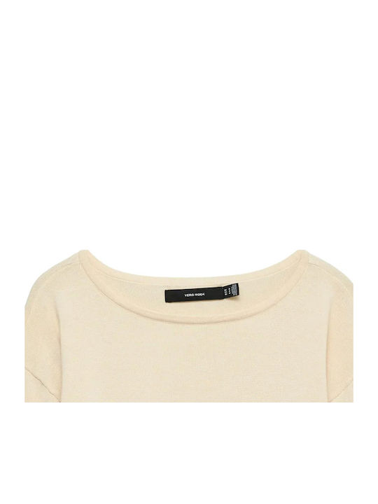 Vero Moda Women's Long Sleeve Cotton Sweater Birch