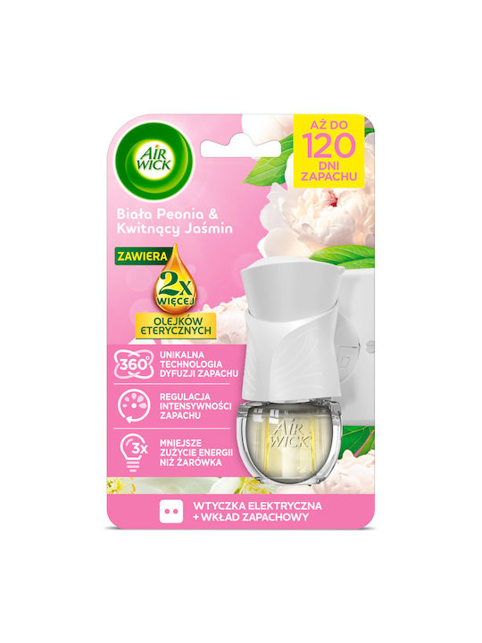 018116 Комплект Електрическо Осветление Air Wick Бяла Божур Цъфтящ Жасмин