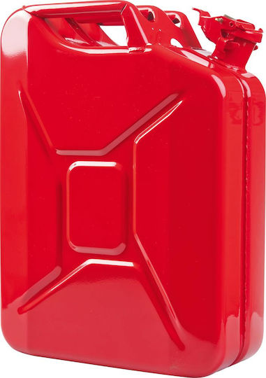 Fuel Canister Made Steel Sheet Capacity 20l Red Color Valpro