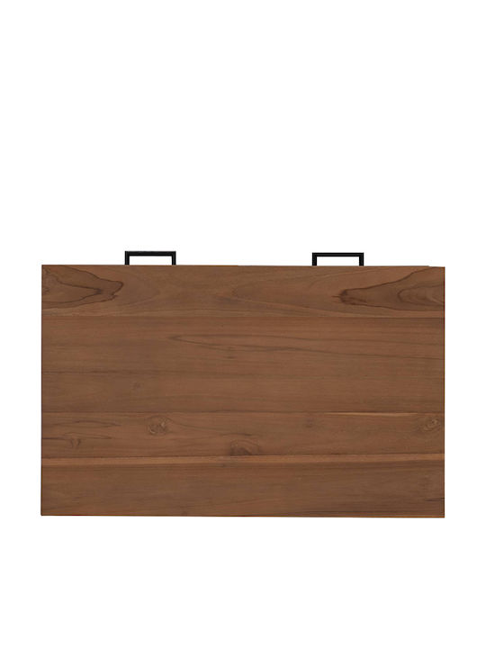 Solid Wood Console Natural W80xD50xH75cm