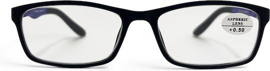 Optosquad Reading Glasses +3.75 In Black Colour 820-3