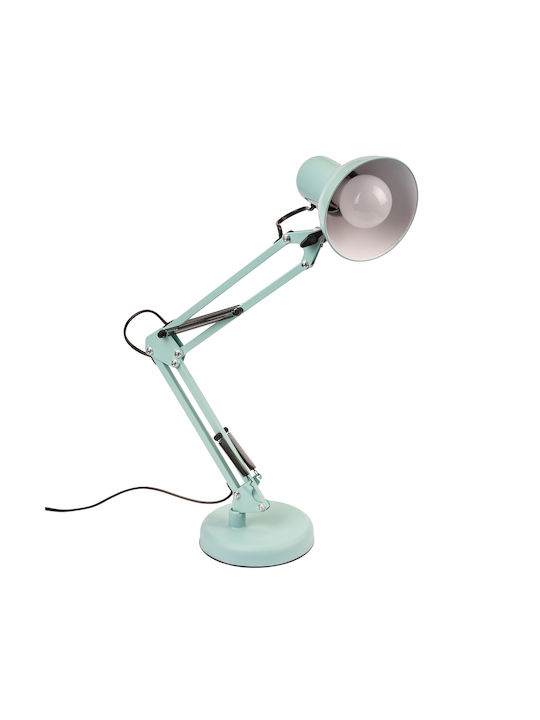 E27 Tobi Pastel Blue Office Lamp + Table Lamp Base