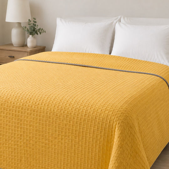 Pique Blanket Super King 220x240cm Yellow Pique Blanket Super King 220x240cm Yellow