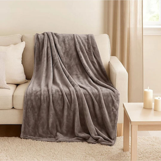 Gift Decor Одеяло За Канапе 130x160см Сиво