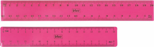 15 Cm Kunststoff Lineal Fluoreszierende Farben – 36 Stück Zylindrische Verpackung