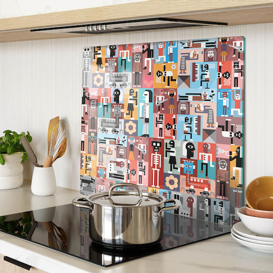 Tulup Schneidebrett Glas 60x52cm