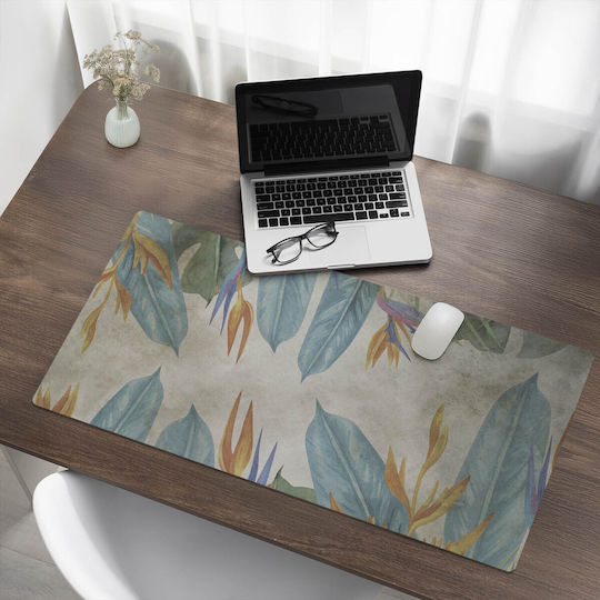 Mouse Tastatură Frunze Exotice Flori 100x50 Cm