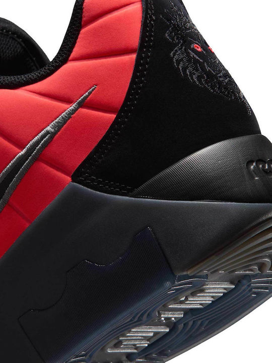 LeBron Witness 9 High Basketball Shoes Bright Crimson / Smoke Grey / Black
