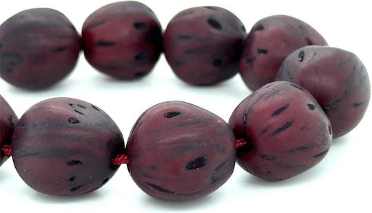 Kompologadiko Scented Worry Beads with 21 Beads with Tassel Burgundy