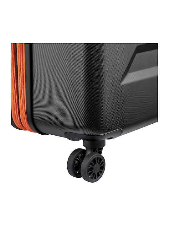 Securitech by Delsey Μεγάλη Βαλίτσα Ταξιδίου Σκληρή Black Ύψους 81εκ.