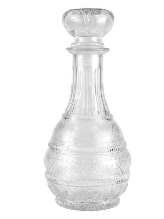Bimberek Glass Wine Serving Decanter with Stopper Transparent 500ml
