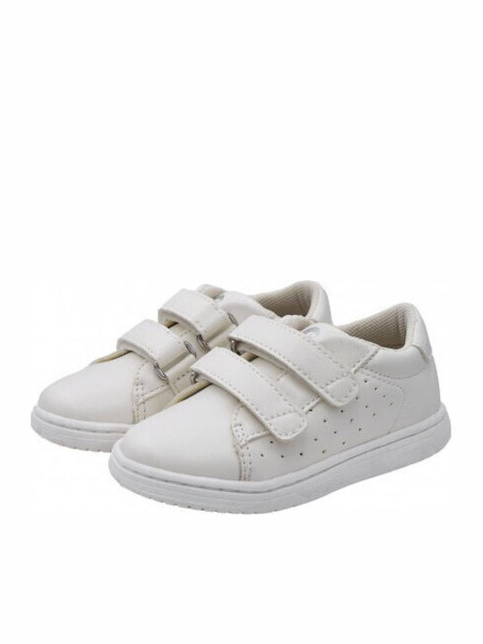 Celtic Kids Sneakers Anatomic with Hoop & Loop Closure White