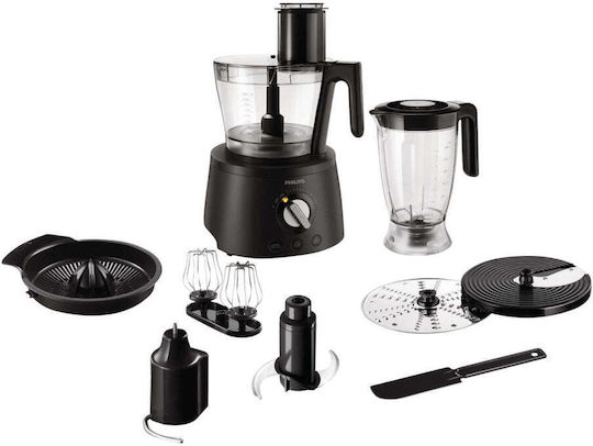 Philips Avance Collection Πολυμίξερ 1300W με Κάδο 3.4lt και Κανάτα Μπλέντερ Μαύρο