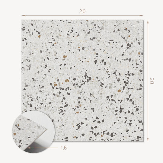 PVC Tile Set Decorative Design Kitchen Or Bathroom Small Stones 20x20x20 Cm