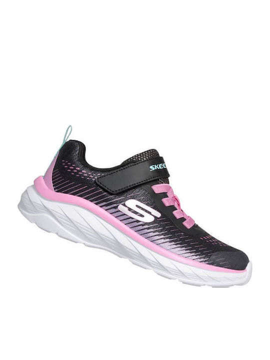 Kids Sneakers with Hoop & Loop Closure Black