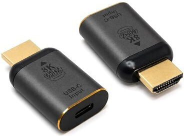 Powertech CAB-UC103 HDMI male to USB-C female Converter Grey