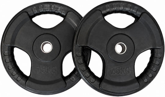 Profit Set of Plates Rubber 1 x 7.5kg Ø28mm with Handles