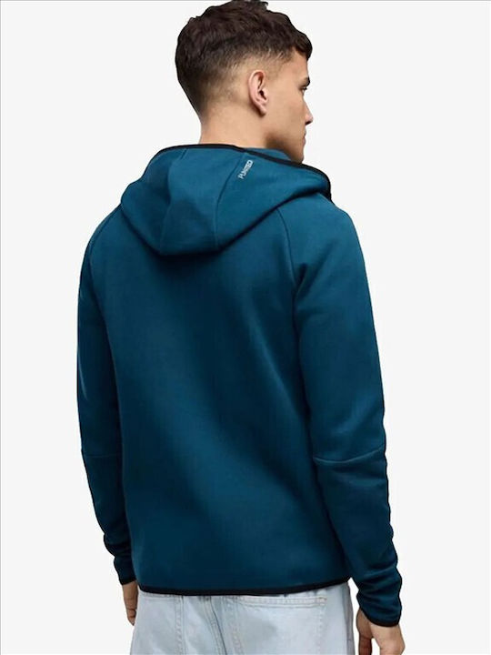 PUMA Hooded Cardigan Blue