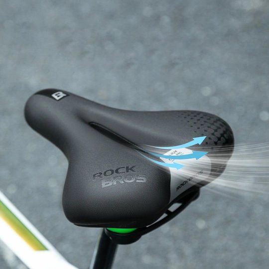 Rockbros Fahrradsattel Schwarz 210 x 250 mm