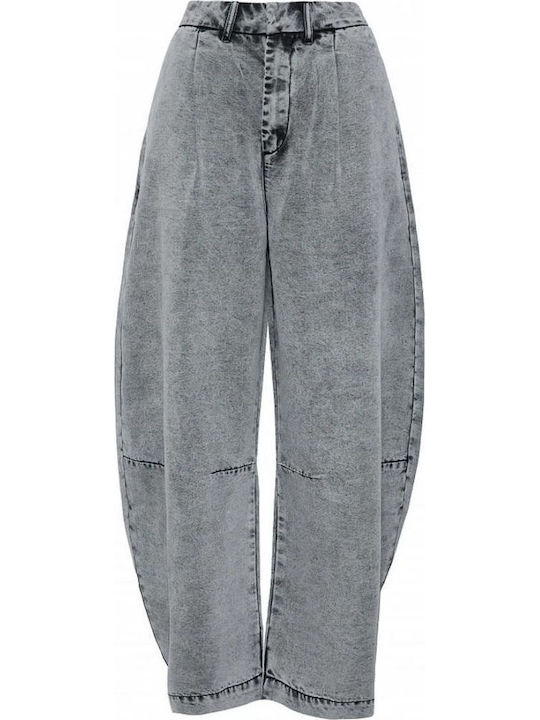 High Rise Women's Jean Pants in Regular Fit Grey