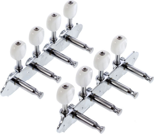 Grover Ma300 Ss 4+4 Chrome Butoane Perlate Albe