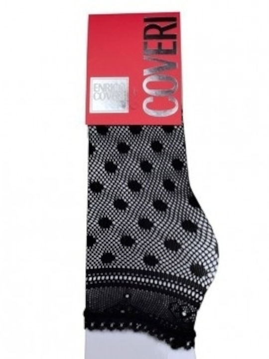 Enrico Coveri Women's Socks with Black Patterns