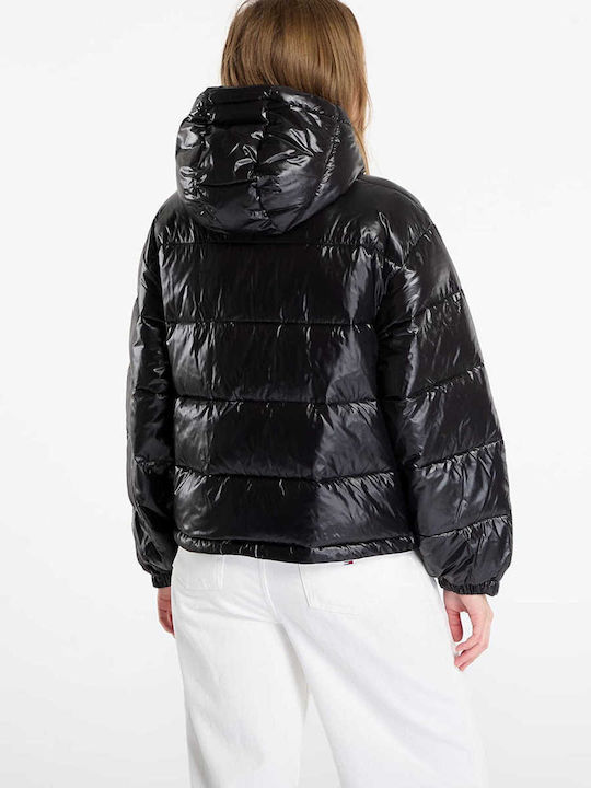 Calvin Klein Women's Black Puffer Jacket for Winter