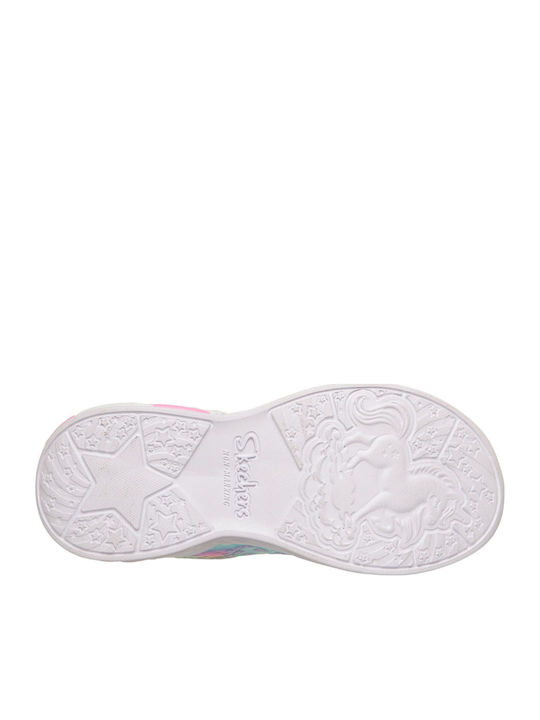 Cosmic Glow Kinder Sneaker mit Lichtern Silber