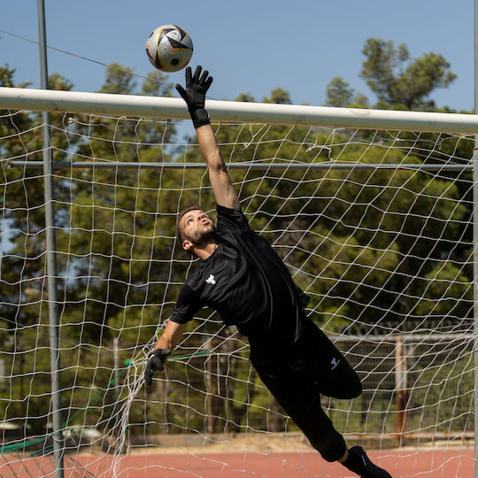 Fearless Goalkeepers Wolf Ironpalm Γάντια Τερματοφύλακα Ενηλίκων & Παιδικά Μαύρα