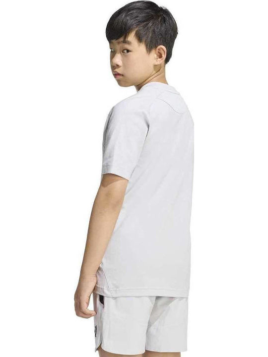 adidas Herrenblusen Kurzarm T-Shirt Hellgrau