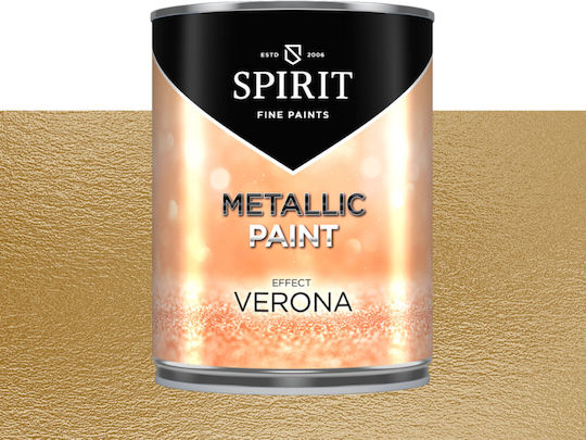 Декоративна Боя Spirit Verona Метални Перлени Частици 1л Тъмнозлатист