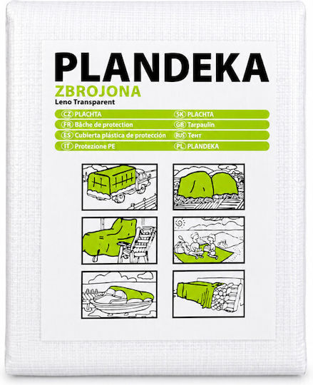 Prelată Reforțată 8x12 M Impermeabilă Inele De Fixare 100 G/m²