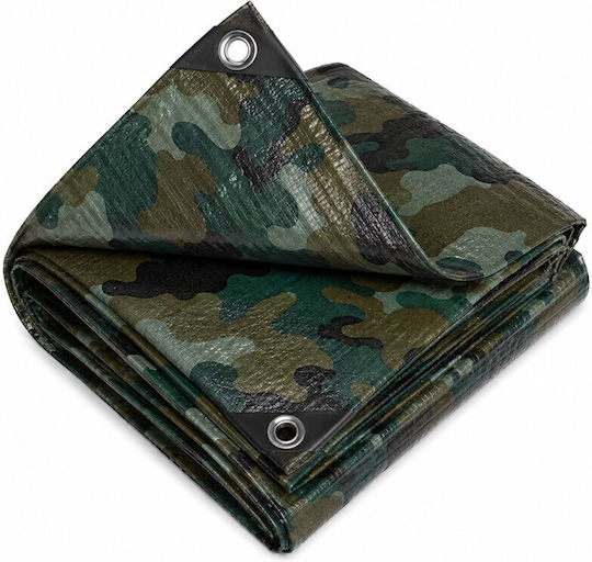 Army Protective Tarp 3x3 M 90 G/m² Waterproof Pe Uv Protection Weather Resistant