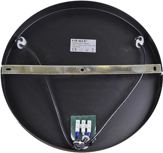 Vivalux Adjustable Pendant Light Black Rail with E27 Socket
