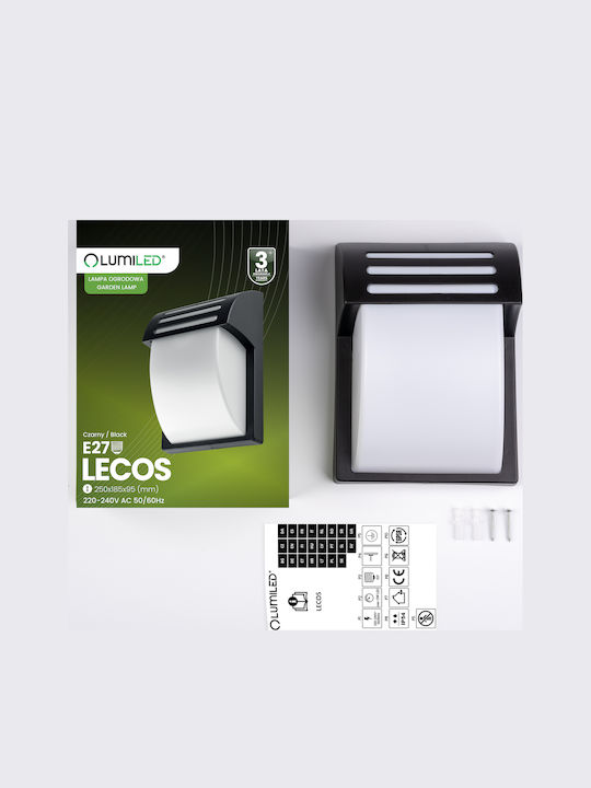 Lecos Lumiled Wandmontierte Außenbeleuchtung E27 Integrierte LED 25cm