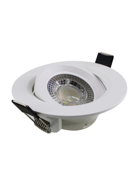 Geyer Deckenstrahler mit Eingebaute LED und Warmes Weiß Licht Weiß