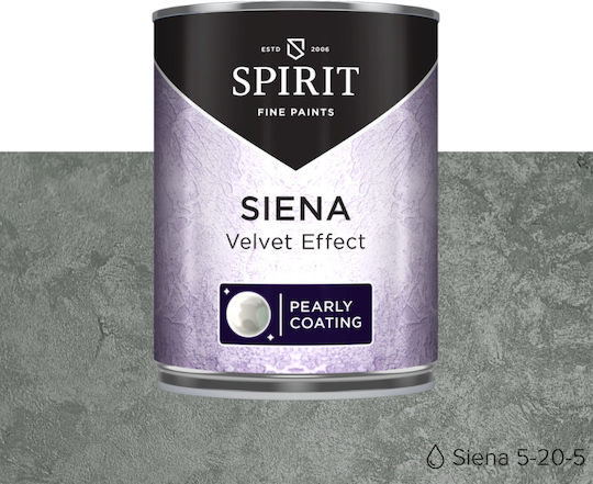 Spirit Siena декоративна мазилка Pearl Sheen Cloud Tool 1l тъмносиво