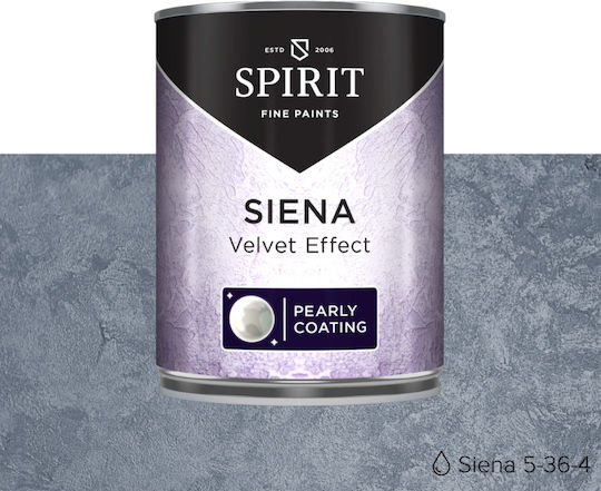 Spirit Siena Effect Plaster Pearl Sheen Cloud Tool 1 л Тъмносин