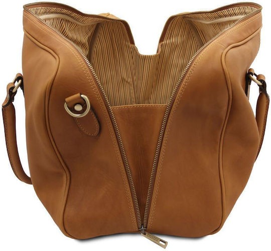Tuscany Leather Set Sack Voyage Back Beige Leather