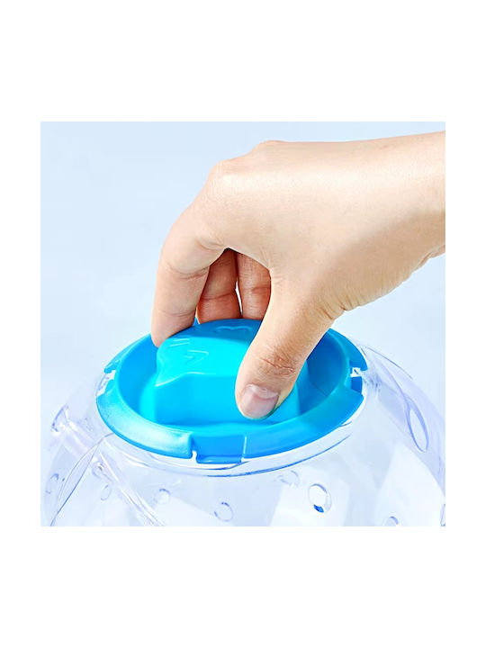 Hamster Exercise Ball 14cm Reinforced Safety Screws Multiple Ventilation Pp Plastic Blue