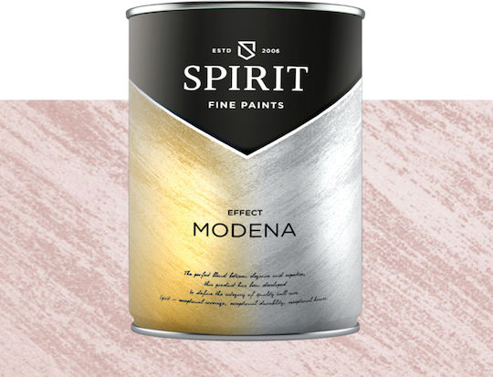 Декоративна Боя Spirit Modena Pearl Пигменти Ефект Четка 1л Перлена Розова