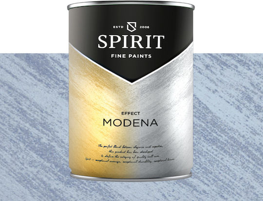 Декоративна Боя Spirit Modena Pearl Пигменти Ефект Четка 2.5л Тъмносиня